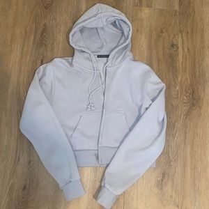 Brandy Melville cropped zip up